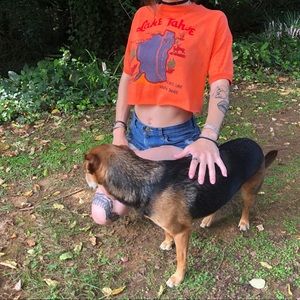 Vintage Lake Tahoe Crop Top